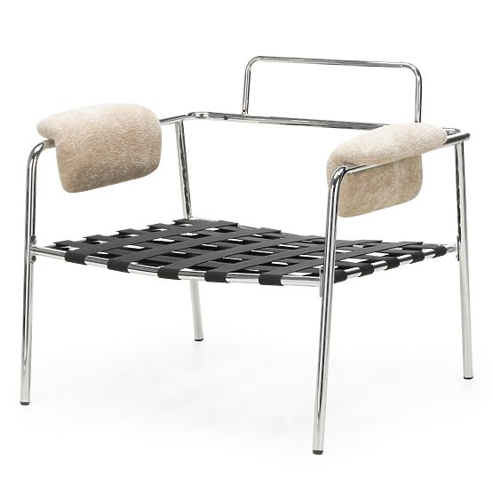 Sprostitveni stol Inverno bež, kromiran