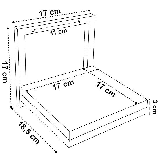 Stenska cvetlična posoda TORGET ČRNI MARMOR
