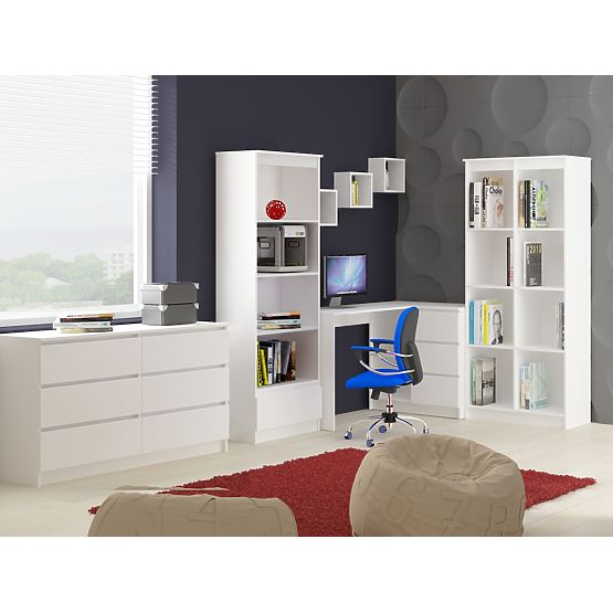 STENSKA POLICA K 25x25cm SET 3 KOSOV BELA