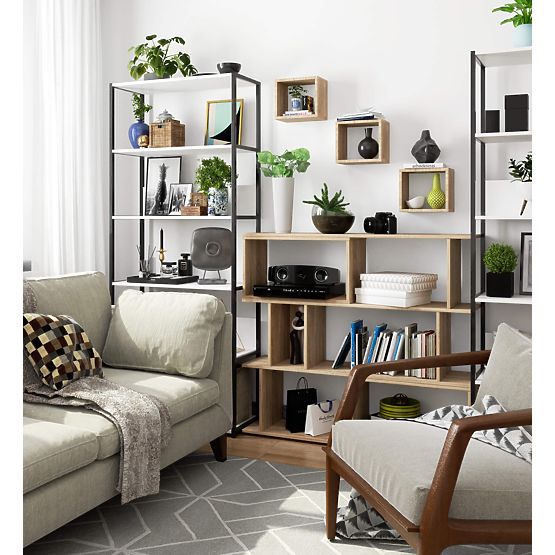 STENSKA POLICA K 25x25cm SET 3 KOSOV HRAST SONOMA