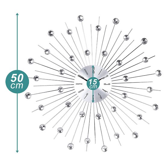 Stenska ura Cristal Moon - 50 cm