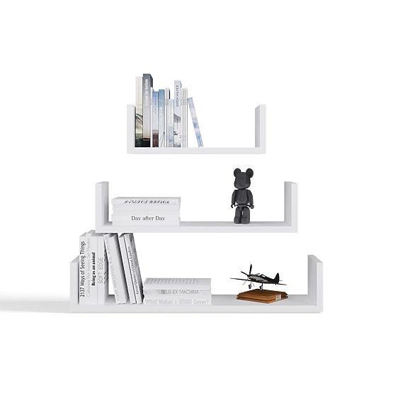 Stenska Viseča Polica MOBI 3P BELA