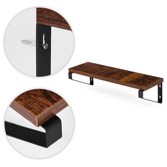 Stenski cvetlični stojalo 3 viseče police za rože dekoracija loft ModernHome