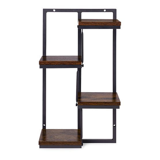 Stenski cvetlični stojalo polica za rože dekoracija 4 nivoji loft ModernHome