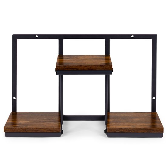 Stenski cvetlični stojalo viseča polica za rože dekoracija 3 nivoji loft ModernHome