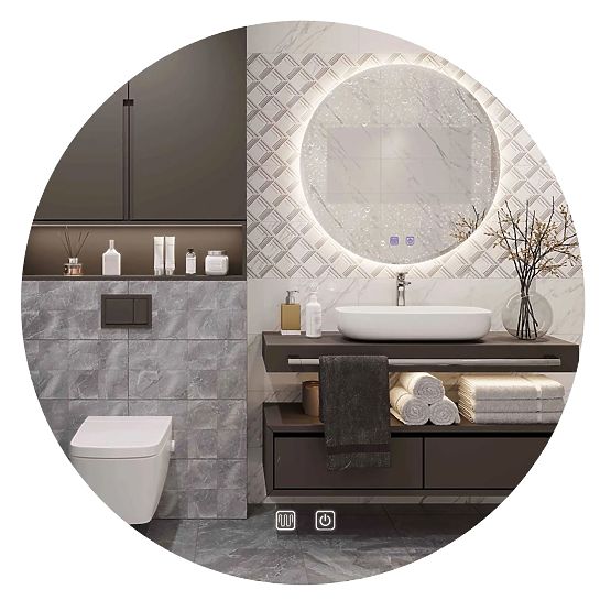 STENSKO LED OGLEDALO 50cm HZJ050