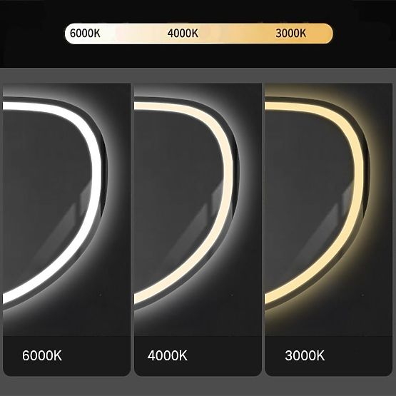 STENSKO LED OGLEDALO S FUNKCIJO BLUETOOTH 70x100cm FOG