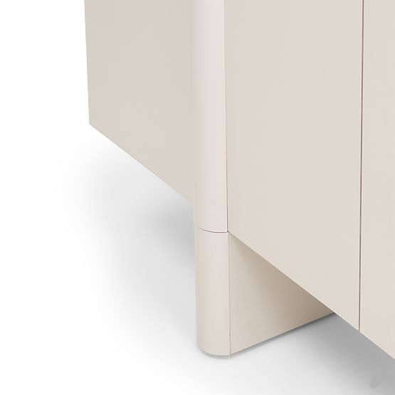 Štirivratna komoda Moss kašmir, zaobljena