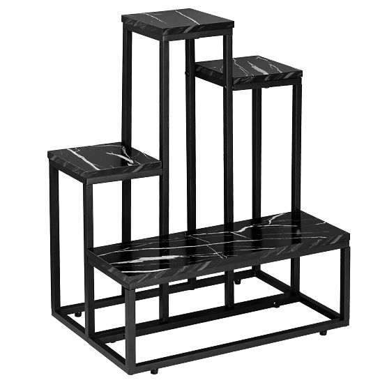 Stojalo za rože ANTIRES črni marmor