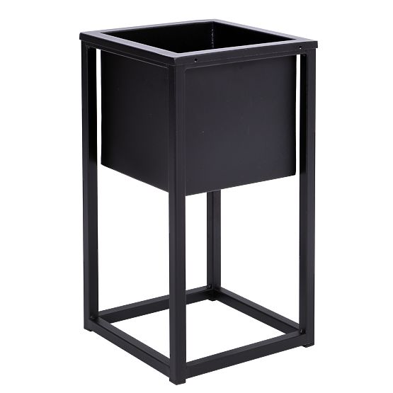 Stojalo za rože Concove loft 40 cm črno