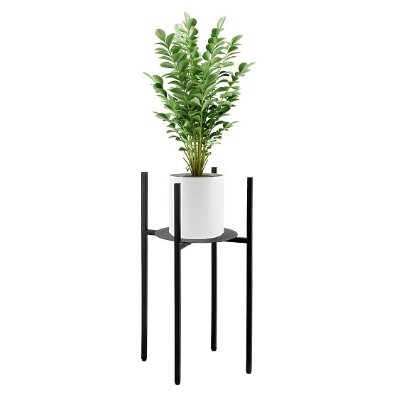 Stojalo za rože loft Torre 60 cm črno