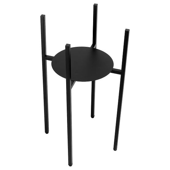Stojalo za rože loft Torre 60 cm črno