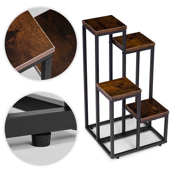 Stojalo za rože okrasje 4 police loft ModernHome