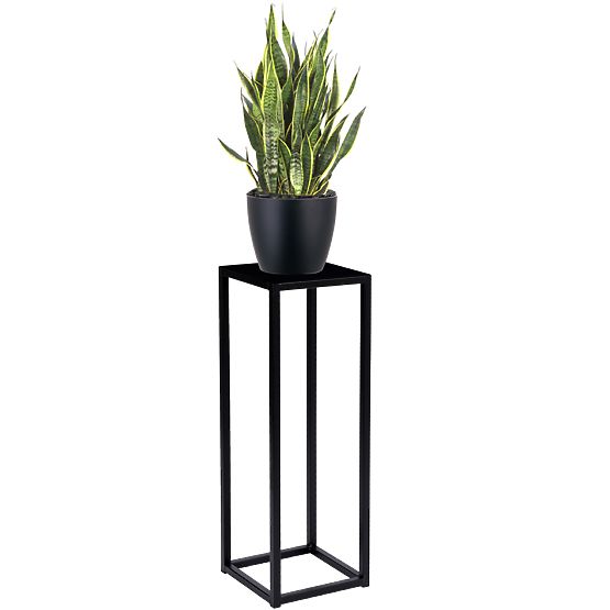 Stojalo za rože Piatto loft 60 cm črno