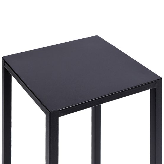 Stojalo za rože Piatto loft 60 cm črno