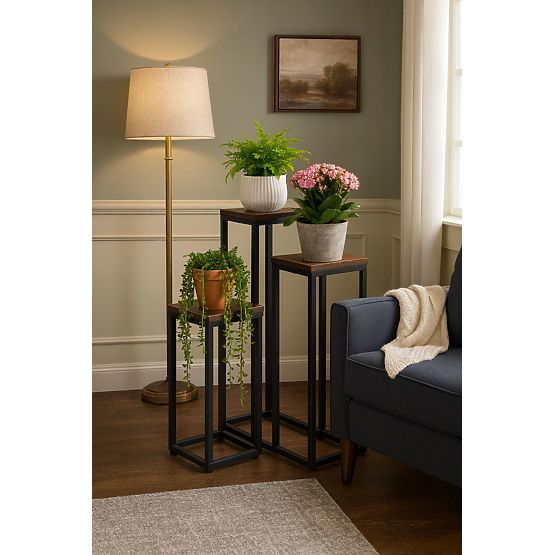 Stojalo za rože s 3 policami loft ModernHome