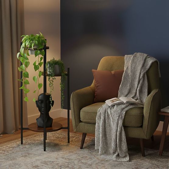 Stojalo za rože, stojalo za rože, dekoracija, 3 ravni, loft ModernHome