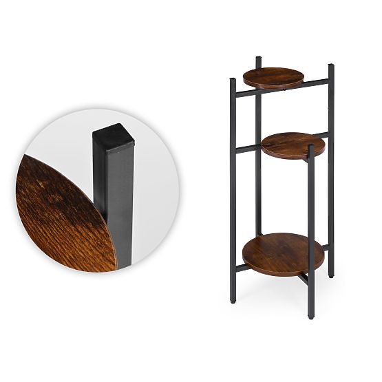 Stojalo za rože, stojalo za rože, dekoracija, 3 ravni, loft ModernHome