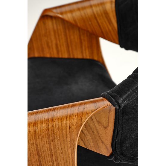 Stol K586, oreh / črna (1p=1ks)