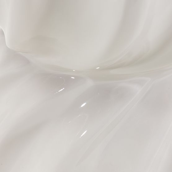 Stranska miza Bloom 35 cm, sivo-bež, sijajna