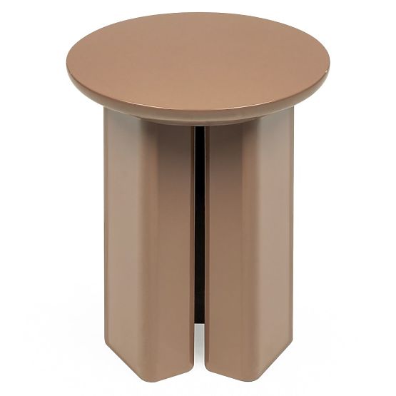 Stranska miza Brie 40 cm, svetlo rjava, mocha, sijajna