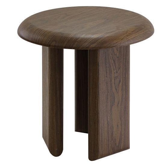 Stranska miza Keo 50 cm, temni oreh