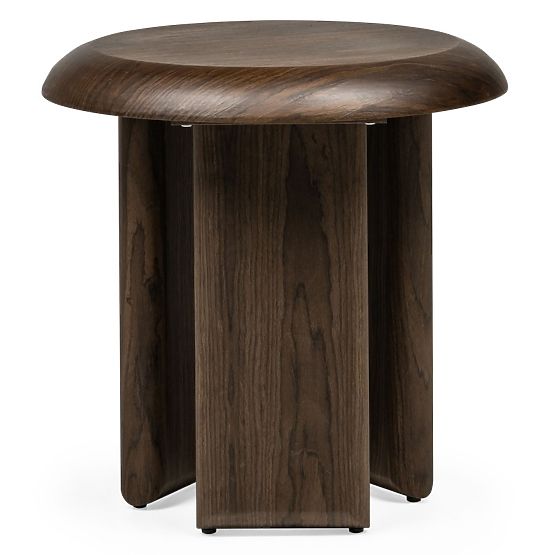 Stranska miza Keo 50 cm, temni oreh