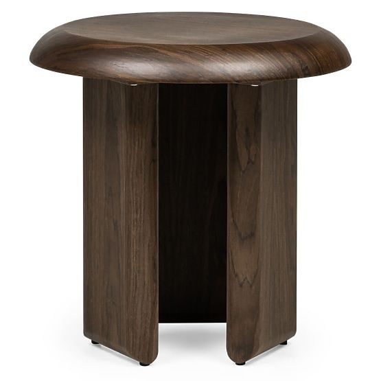 Stranska miza Keo 50 cm, temni oreh