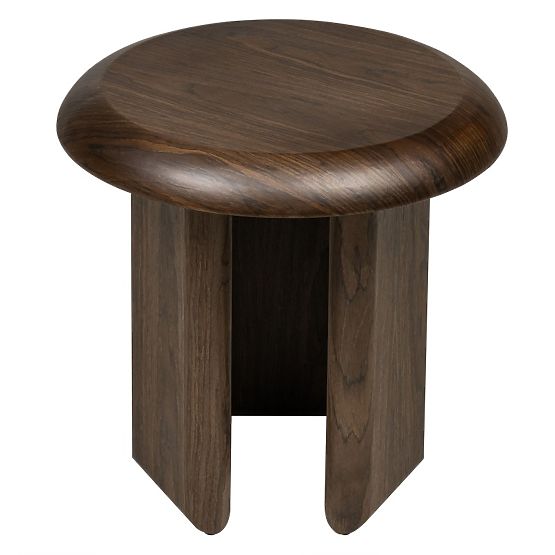 Stranska miza Keo 50 cm, temni oreh