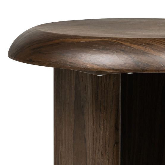 Stranska miza Keo 50 cm, temni oreh