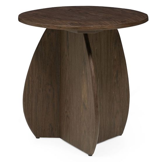 Stranska miza Noku 50 cm, temni oreh