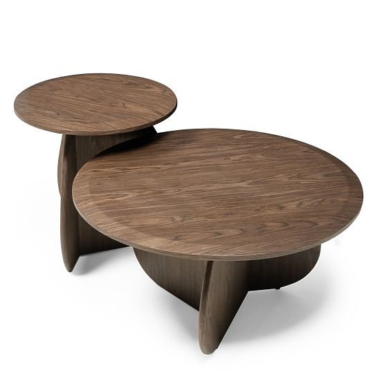 Stranska miza Noku 50 cm, temni oreh
