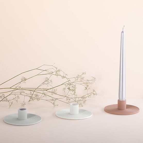 Sveča MORAB barva pudrasto roza stil boho za notranjost ameliahome