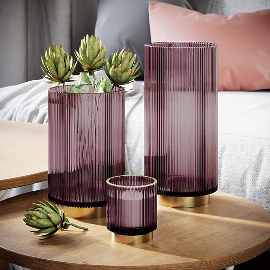 Sveča POMPEY barva lila ameliahome