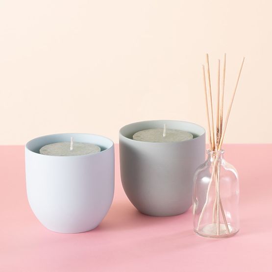 Svečnik SHIRE morska barva moderni stil za notranjost ameliahome