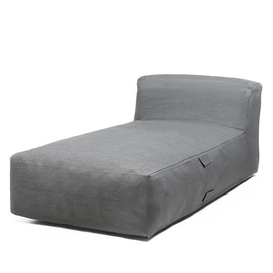 Tabure k vrtni kotni garnituri Vacuum s prevleko, siva