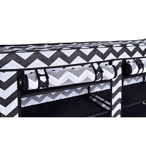 Tekstilna omara za čevlje Gabi - zebra