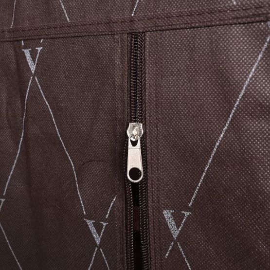 Tekstilna omara za čevlje Vitto - rjava