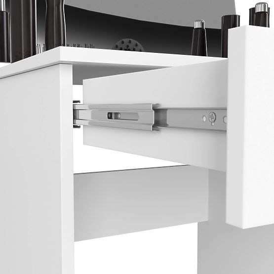 TOALETNA MIZA Z OGLEDALOM CLP P-2/SL 900x600 DESNA PK BELA