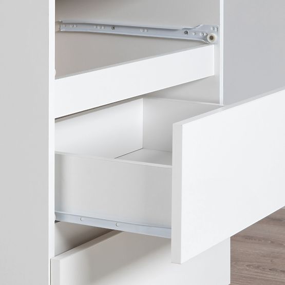 Toaletna miza z ogledalom CLP P-2/SL 900x600 LEVÝ PK BELA
