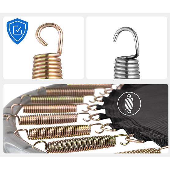 Trampolin s mrežo in lestev HENZEN 244 cm modra FT 8