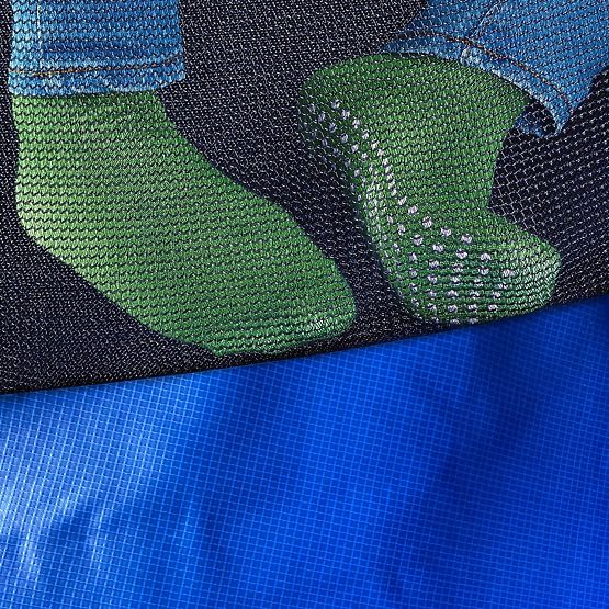 Trampolin s mrežo in lestev HENZEN 244 cm modra FT 8