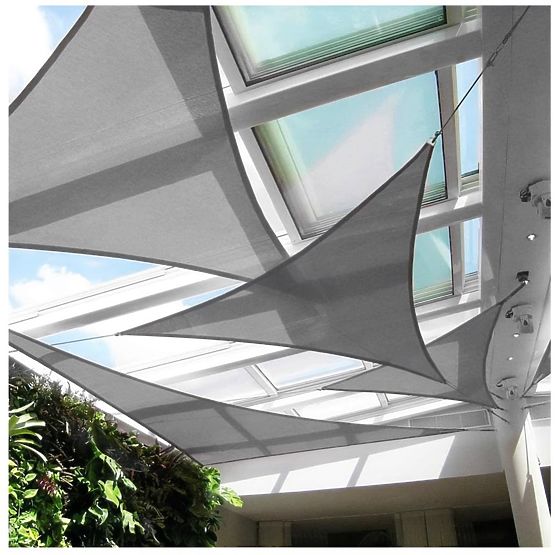 Trikotna nepremočljiva ponjava 3x3x3 m - siva