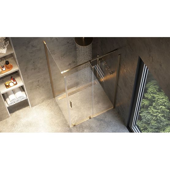 Tuš kabina REA Montana Zlati Krtačeni 120x80