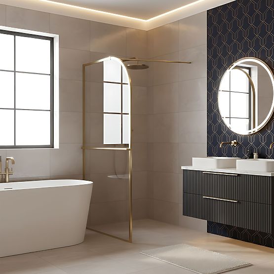 Tuš stena Rea Sky Brush Gold 120