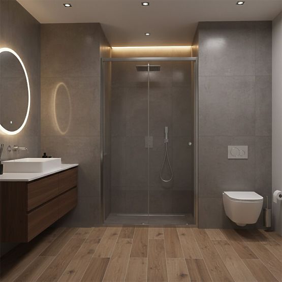 Tuš vrata Rea Primo Slide 110 Krom