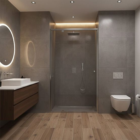 Tuš vrata Rea Primo Swing 100 Krom