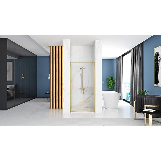 Tuš vrata REA Rapid Swing 100 ZLATA ŠČETKANA