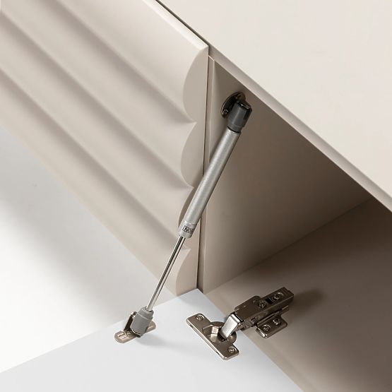 TV omarica Anatra, rebrasta, bež, zaobljene oblike