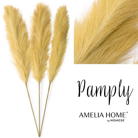 Umetna roža PAMPLY barva gorčična ameliahome